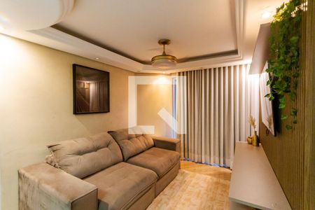 Sala de apartamento à venda com 3 quartos, 75m² em Parque Jaçatuba, Santo André