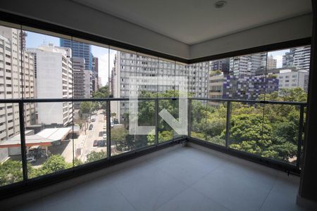 Varanda de apartamento à venda com 1 quarto, 70m² em Jardim America, São Paulo