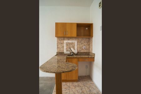 Cozinha  de kitnet/studio à venda com 1 quarto, 35m² em Centro Histórico, Porto Alegre