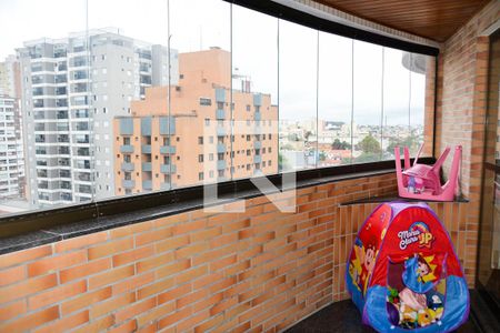 Varanda da sala de apartamento para alugar com 5 quartos, 240m² em Santo Antônio, São Caetano do Sul