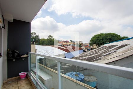 Varanda do quarto 1 de apartamento para alugar com 2 quartos, 50m² em Vila Linda, Santo André