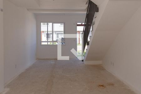 Sala/Cozinha de casa de condomínio à venda com 2 quartos, 83m² em Vila Nova, Porto Alegre