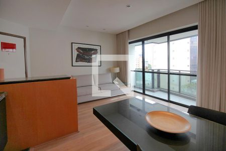 Sala de apartamento à venda com 1 quarto, 48m² em Savassi, Belo Horizonte