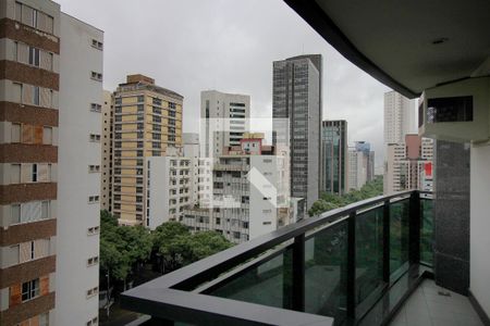 Varanda de apartamento à venda com 1 quarto, 48m² em Savassi, Belo Horizonte