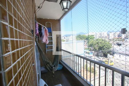 Varanda da Sala de apartamento à venda com 2 quartos, 78m² em Taquara, Rio de Janeiro