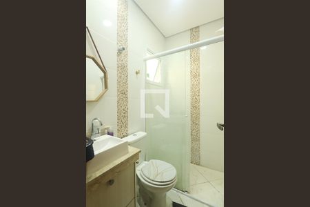 Suíte 1 - Banheiro do Quarto 1 de casa de condomínio à venda com 2 quartos, 120m² em Vila Príncipe de Gales, Santo André