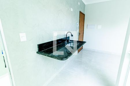 Sala e Cozinha de apartamento para alugar com 2 quartos, 41m² em Campestre, Santo André