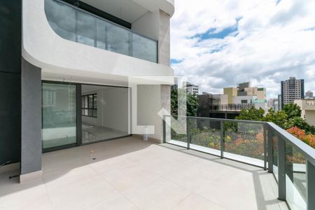 Sacada Sala de apartamento para alugar com 4 quartos, 203m² em Anchieta, Belo Horizonte