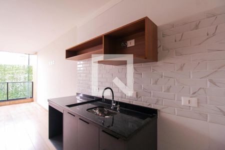Cozinha de apartamento para alugar com 1 quarto, 25m² em Vila Invernada, São Paulo