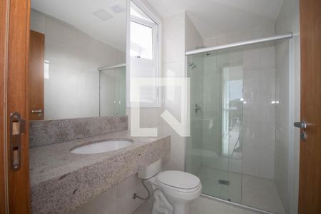 Banheiro da Suíte de apartamento para alugar com 1 quarto, 42m² em Shcgn 703, Brasília