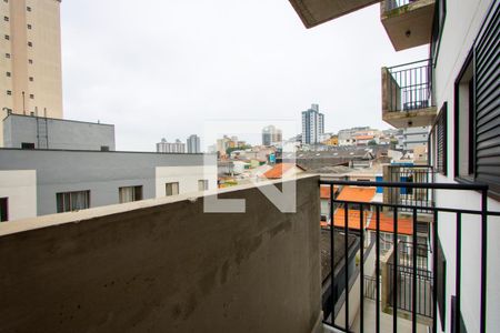 Varanda da sala de apartamento para alugar com 2 quartos, 50m² em Vila Valparaíso, Santo André