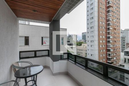 Varanda de apartamento à venda com 4 quartos, 190m² em Lourdes, Belo Horizonte