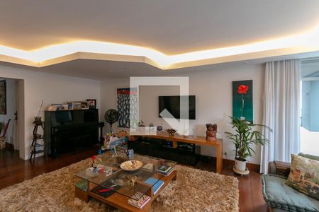Sala de apartamento à venda com 4 quartos, 190m² em Lourdes, Belo Horizonte