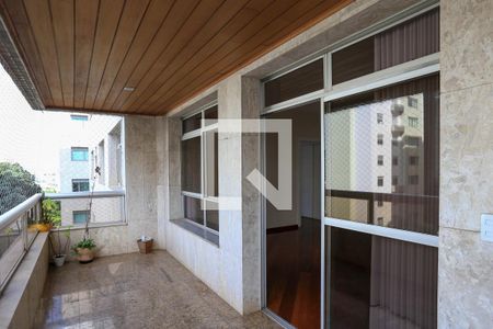 Varanda da Sala de apartamento para alugar com 4 quartos, 229m² em Santo Agostinho, Belo Horizonte