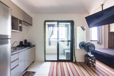 Sala e Cozinha de apartamento à venda com 1 quarto, 30m² em Bonfim, Osasco