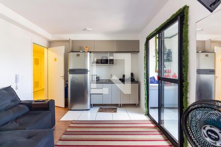 Sala e Cozinha de apartamento à venda com 1 quarto, 30m² em Bonfim, Osasco