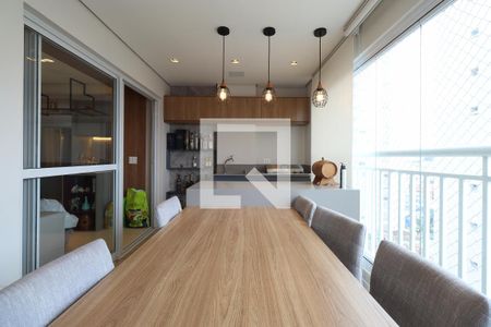 Varanda gourmet de apartamento à venda com 2 quartos, 90m² em Vila Apiai, Santo André