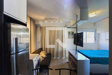 sala de apartamento para alugar com 1 quarto, 52m² em Panamby, São Paulo
