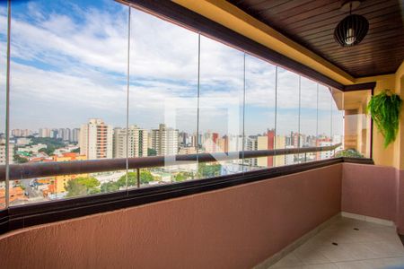 Varanda da sala de apartamento para alugar com 4 quartos, 170m² em Centro, Santo André