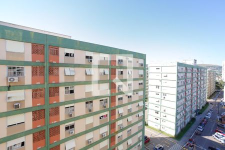 Vista da sala de apartamento à venda com 1 quarto, 42m² em Petrópolis, Porto Alegre