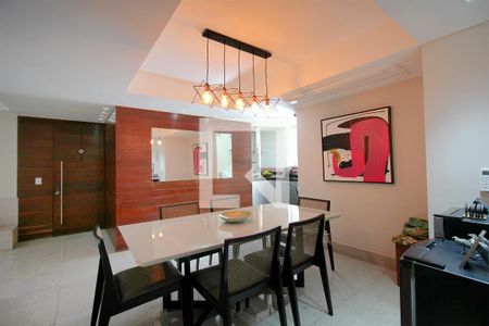 Sala de Jantar de apartamento para alugar com 4 quartos, 136m² em Sion, Belo Horizonte