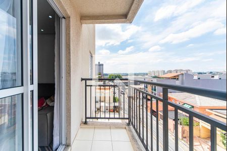 Varanda da Sala de apartamento para alugar com 2 quartos, 53m² em Vila Homero Thon, Santo André