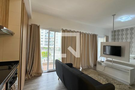 Sala de apartamento para alugar com 1 quarto, 53m² em Tamboré, Barueri