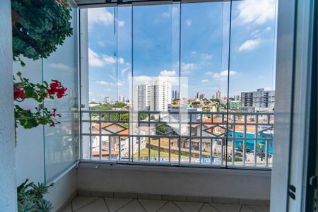 Varanda da Sala de apartamento à venda com 3 quartos, 79m² em Vila Pires, Santo André