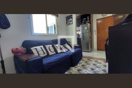 Sala  de apartamento à venda com 2 quartos, 89m² em Vila Linda, Santo André