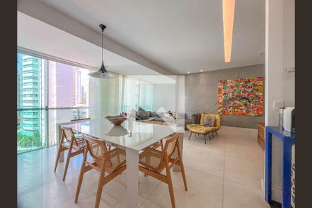 Sala de apartamento à venda com 3 quartos, 107m² em Belvedere, Belo Horizonte