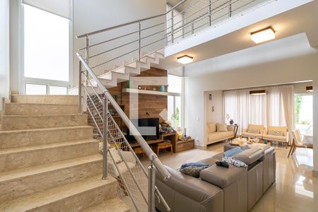 Sala de casa de condomínio para alugar com 3 quartos, 261m² em Swiss Park, Campinas