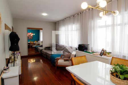 Sala de apartamento à venda com 3 quartos, 109m² em Funcionários, Belo Horizonte