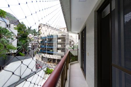 Varanda da suíte  de apartamento à venda com 3 quartos, 125m² em Lagoa, Rio de Janeiro
