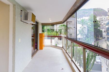 Varanda da sala  de apartamento à venda com 3 quartos, 125m² em Lagoa, Rio de Janeiro