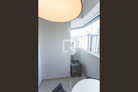 Varanda da Sala de apartamento à venda com 3 quartos, 102m² em Funcionários, Belo Horizonte