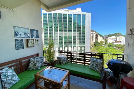 Varanda de apartamento à venda com 2 quartos, 106m² em Humaitá, Rio de Janeiro