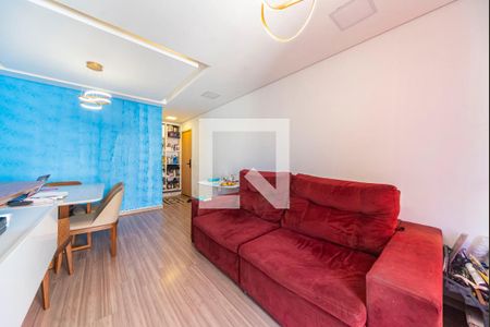 Sala de apartamento à venda com 3 quartos, 72m² em Vila Homero Thon, Santo André