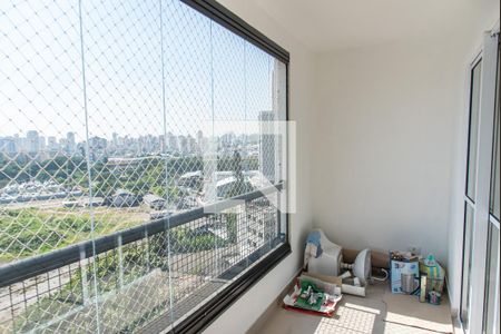 Varanda e área de serviço de apartamento para alugar com 1 quarto, 37m² em Cambuci, São Paulo