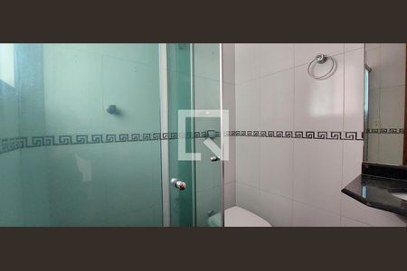 Banheiro Quarto 1 suíte de apartamento para alugar com 3 quartos, 90m² em Campestre, Santo André