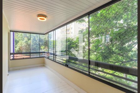 Varanda da Sala de apartamento à venda com 3 quartos, 136m² em Brooklin, São Paulo