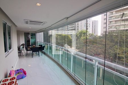 Varanda da Sala de apartamento para alugar com 2 quartos, 112m² em Barra da Tijuca, Rio de Janeiro