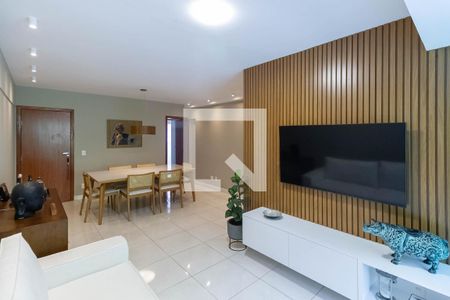 Sala  de apartamento à venda com 3 quartos, 110m² em Buritis, Belo Horizonte