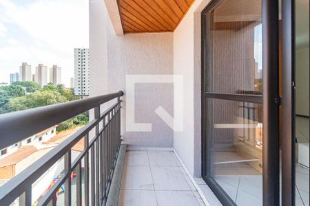 Varanda da Sala  de apartamento para alugar com 3 quartos, 83m² em Vila Eldízia, Santo André