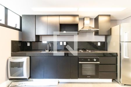 Cozinha de apartamento à venda com 1 quarto, 64m² em Itaim Bibi, São Paulo