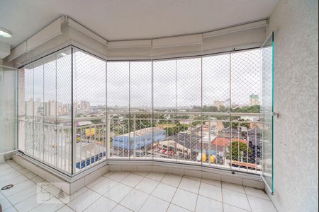 Varanda da Sala de apartamento para alugar com 3 quartos, 85m² em Vila Valparaíso, Santo André
