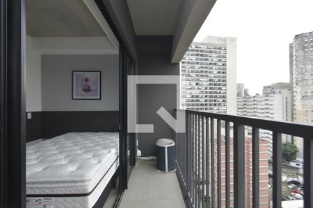 Varanda de apartamento para alugar com 1 quarto, 18m² em Bela Vista, São Paulo