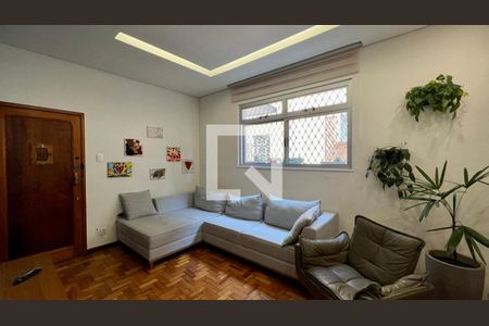 Sala de apartamento à venda com 4 quartos, 105m² em Santo Antônio, Belo Horizonte