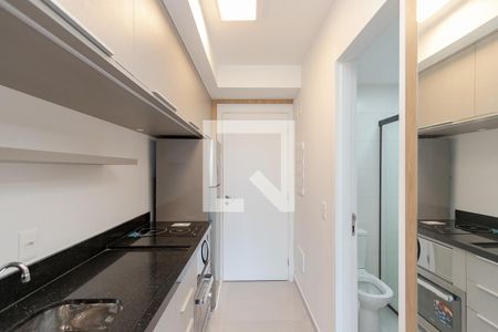 Cozinha de kitnet/studio para alugar com 1 quarto, 27m² em Santo Amaro, São Paulo